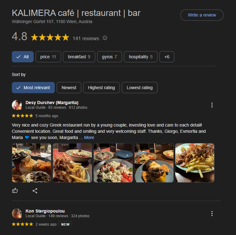 Actively manage your online reviews – they are crucial for trust and ranking.