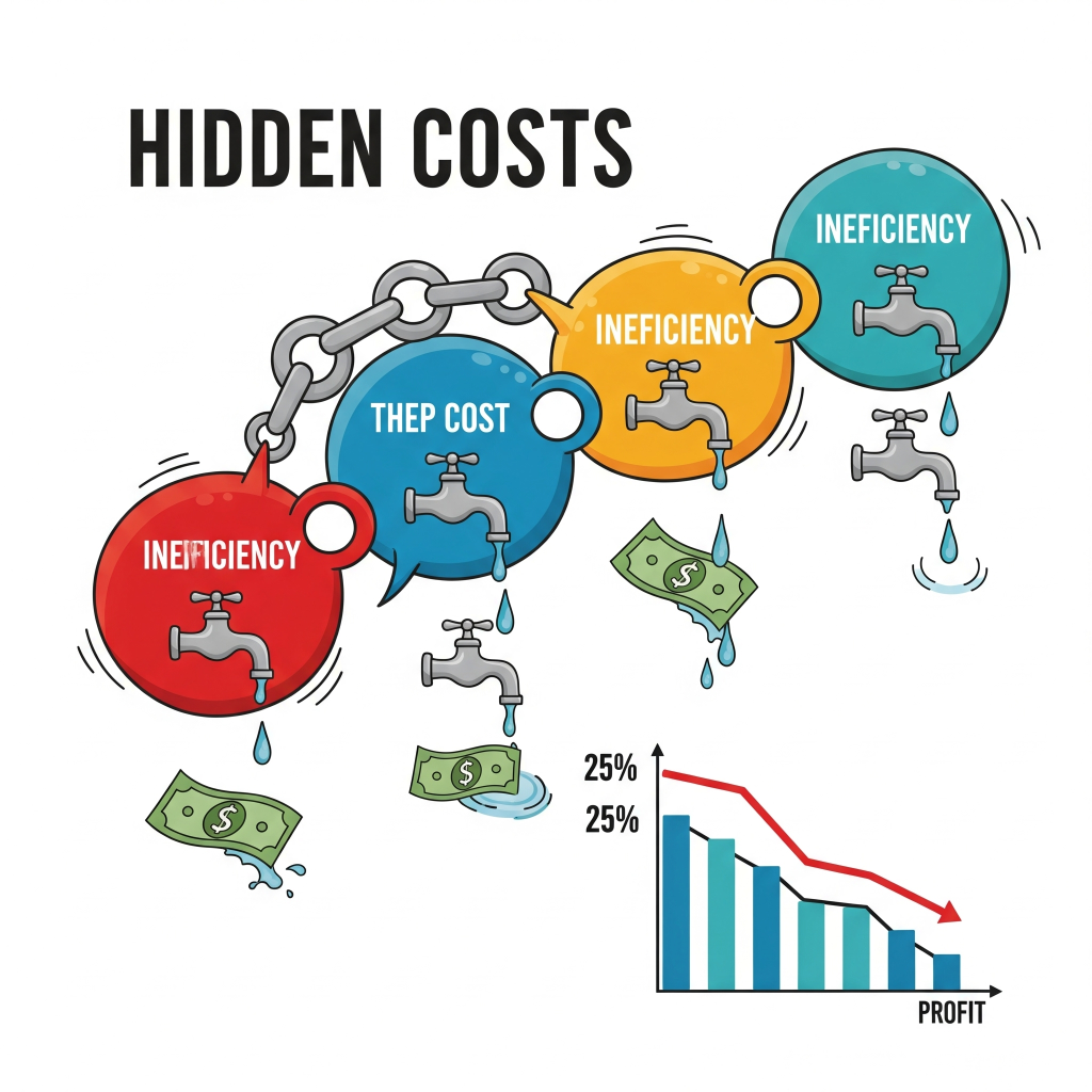 The unseen expenses and inefficiencies silently eroding your business's profitability.